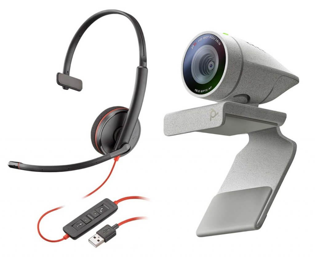 Poly Studio P5 - video conferencing kit - with Poly Blackwire 3210 Headset